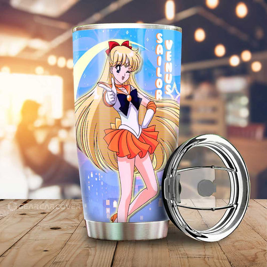 Sailor Venus Tumbler Cup Custom Sailor Moon Anime For Car Decoration - Gearcarcover - 1