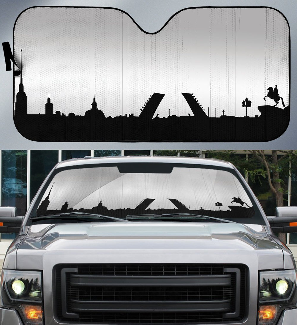 Saint Petersburg Skyline Car Sunshade Custom Car Accessories - Gearcarcover - 1