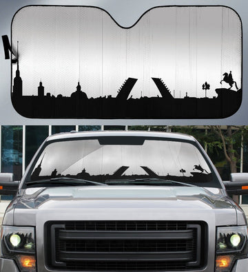 Saint Petersburg Skyline Car Sunshade Custom Car Accessories - Gearcarcover - 1