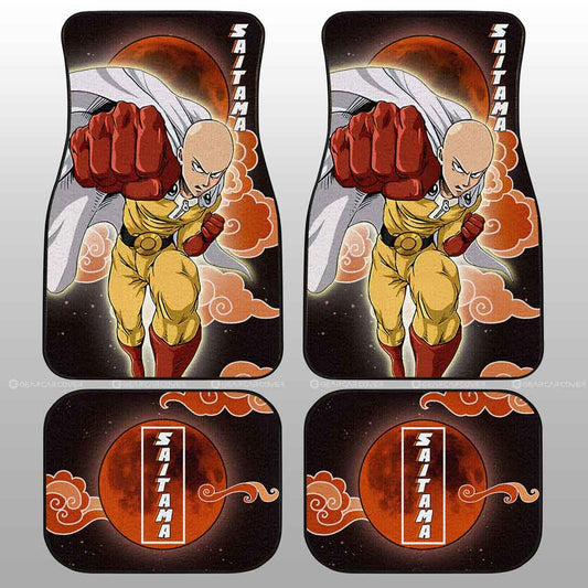 Saitama Car Floor Mats Custom One Punch Man Anime Car Accessories - Gearcarcover - 2