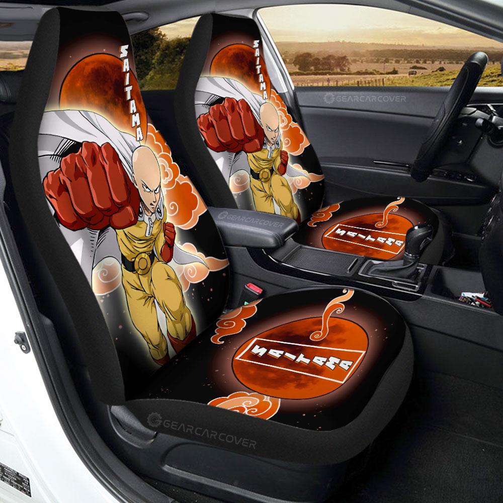 Saitama Car Seat Covers Custom One Punch Man Anime Car Accessories - Gearcarcover - 1