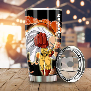 Saitama Tumbler Cup Custom One Punch Man Anime Car Accessories - Gearcarcover - 1