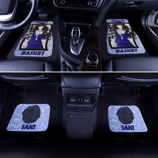 Saki Hanajima Car Floor Mats Custom Fruits Basket Anime Car Accessories - Gearcarcover - 2