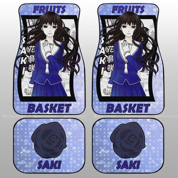 Saki Hanajima Car Floor Mats Custom Fruits Basket Anime Car Accessories - Gearcarcover - 1