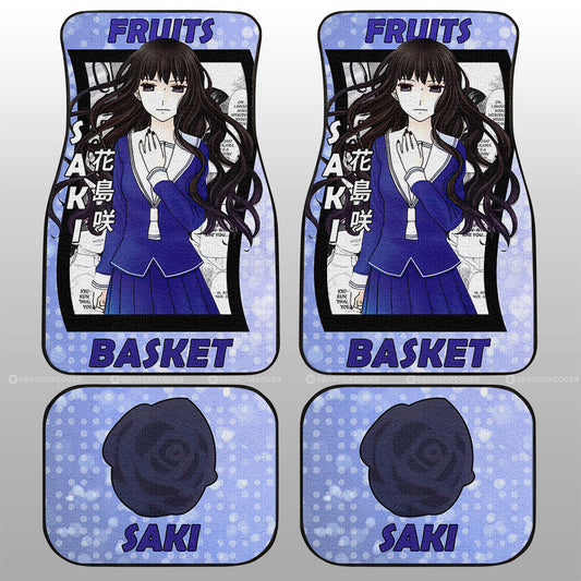Saki Hanajima Car Floor Mats Custom Fruits Basket Anime Car Accessories - Gearcarcover - 1