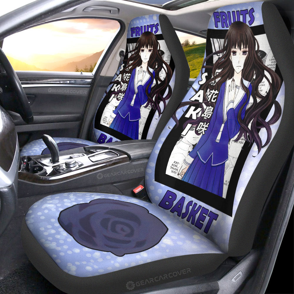 Saki Hanajima Car Seat Covers Custom Fruits Basket Anime Car Accessories - Gearcarcover - 4