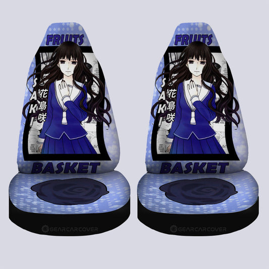 Saki Hanajima Car Seat Covers Custom Fruits Basket Anime Car Accessories - Gearcarcover - 1