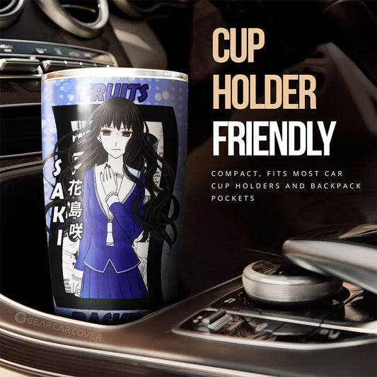 Saki Hanajima Tumbler Cup Custom Fruits Basket Anime Car Interior Accessories - Gearcarcover - 2