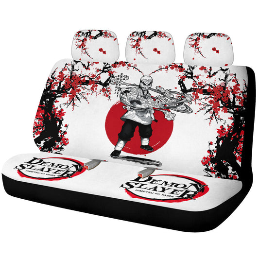 Sakonji Urokodaki Car Back Seat Covers Custom Japan Style Demon Slayer Anime Car Accessories - Gearcarcover - 1