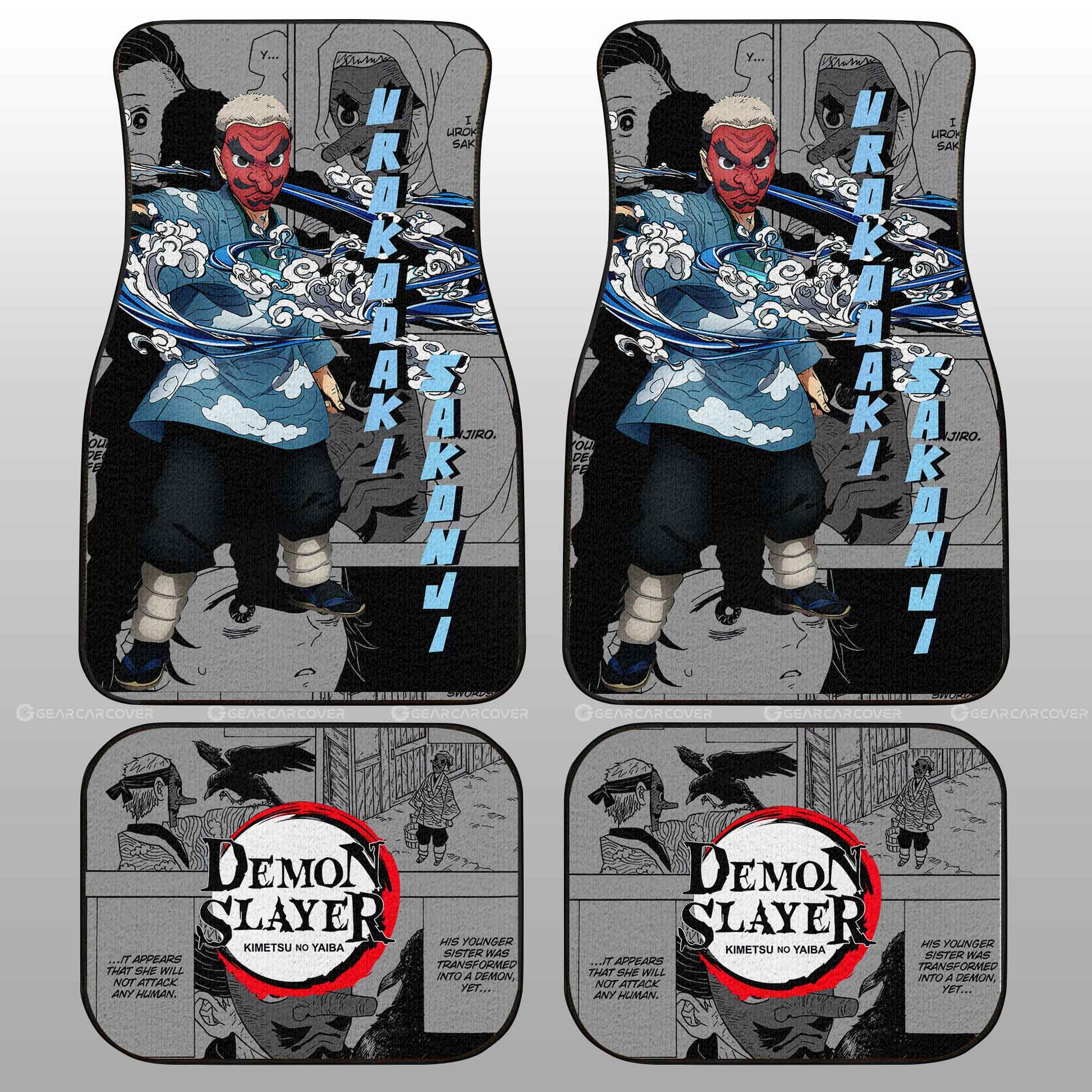 Sakonji Urokodaki Car Floor Mats Custom Demon Slayer Anime Mix Mangas - Gearcarcover - 2