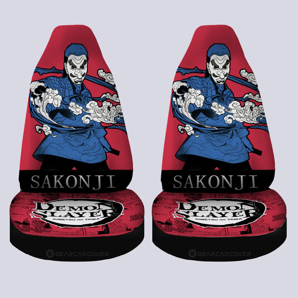 Sakonji Urokodaki Car Seat Covers Custom Demon Slayer Anime Car Accessories - Gearcarcover - 4