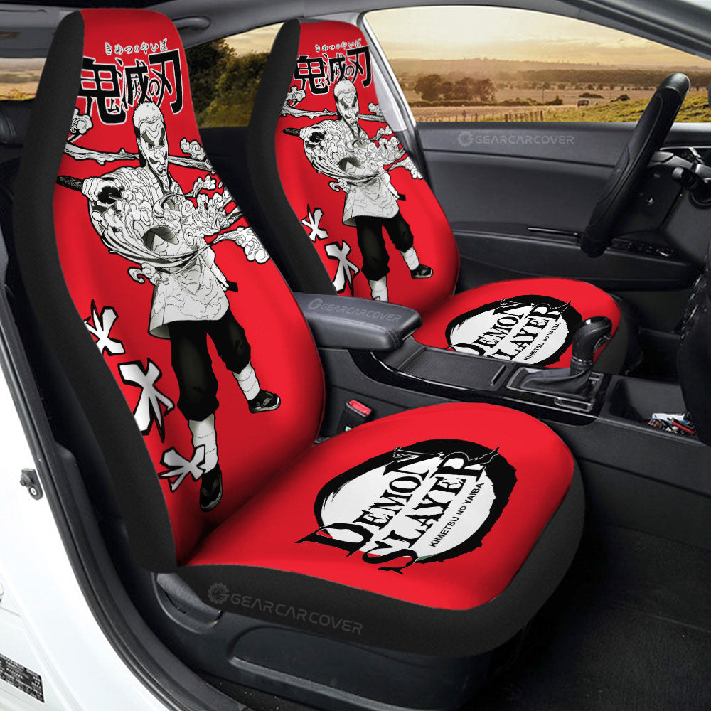 Sakonji Urokodaki Car Seat Covers Custom Demon Slayer Anime Car Accessories Manga Style For Fans - Gearcarcover - 1