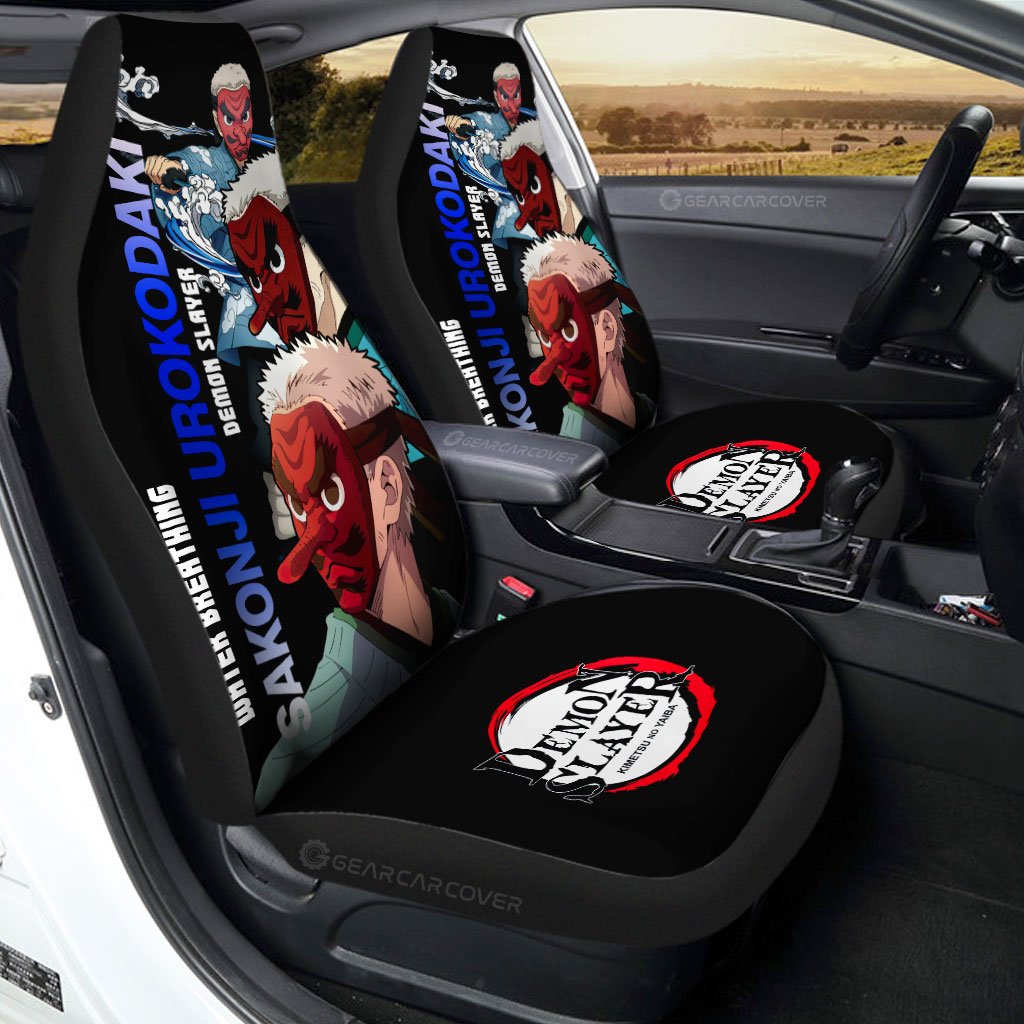 Sakonji Urokodaki Car Seat Covers Custom Demon Slayer Anime - Gearcarcover - 1