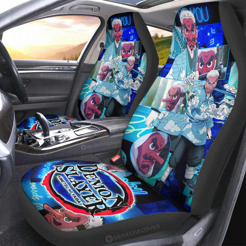 Sakonji Urokodaki Car Seat Covers Custom Demon Slayer Anime - Gearcarcover - 2