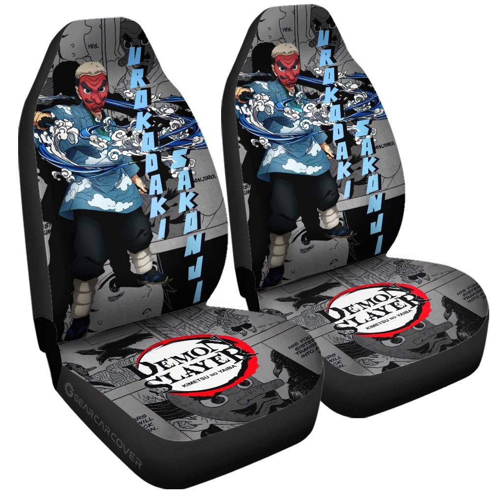 Sakonji Urokodaki Car Seat Covers Custom Demon Slayer Anime Mix Mangas - Gearcarcover - 3