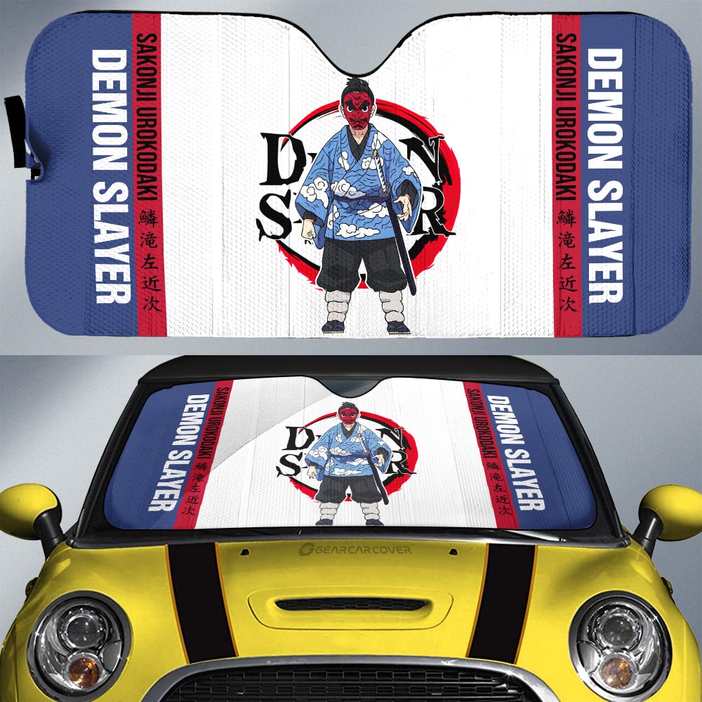 Sakonji Urokodaki Car Sunshade Custom Demon Slayer Anime Car Accessories - Gearcarcover - 1