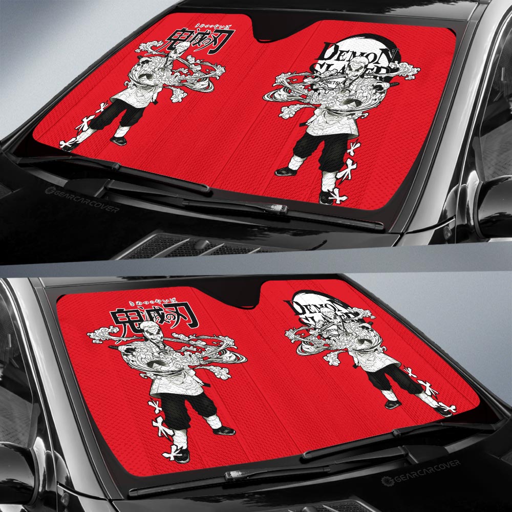 Sakonji Urokodaki Car Sunshade Custom Demon Slayer Anime Car Accessories Manga Style For Fans - Gearcarcover - 2