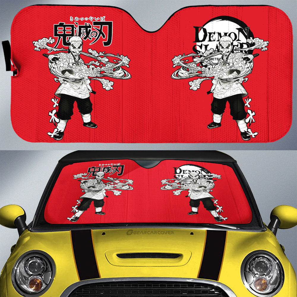 Sakonji Urokodaki Car Sunshade Custom Demon Slayer Anime Car Accessories Manga Style For Fans - Gearcarcover - 1