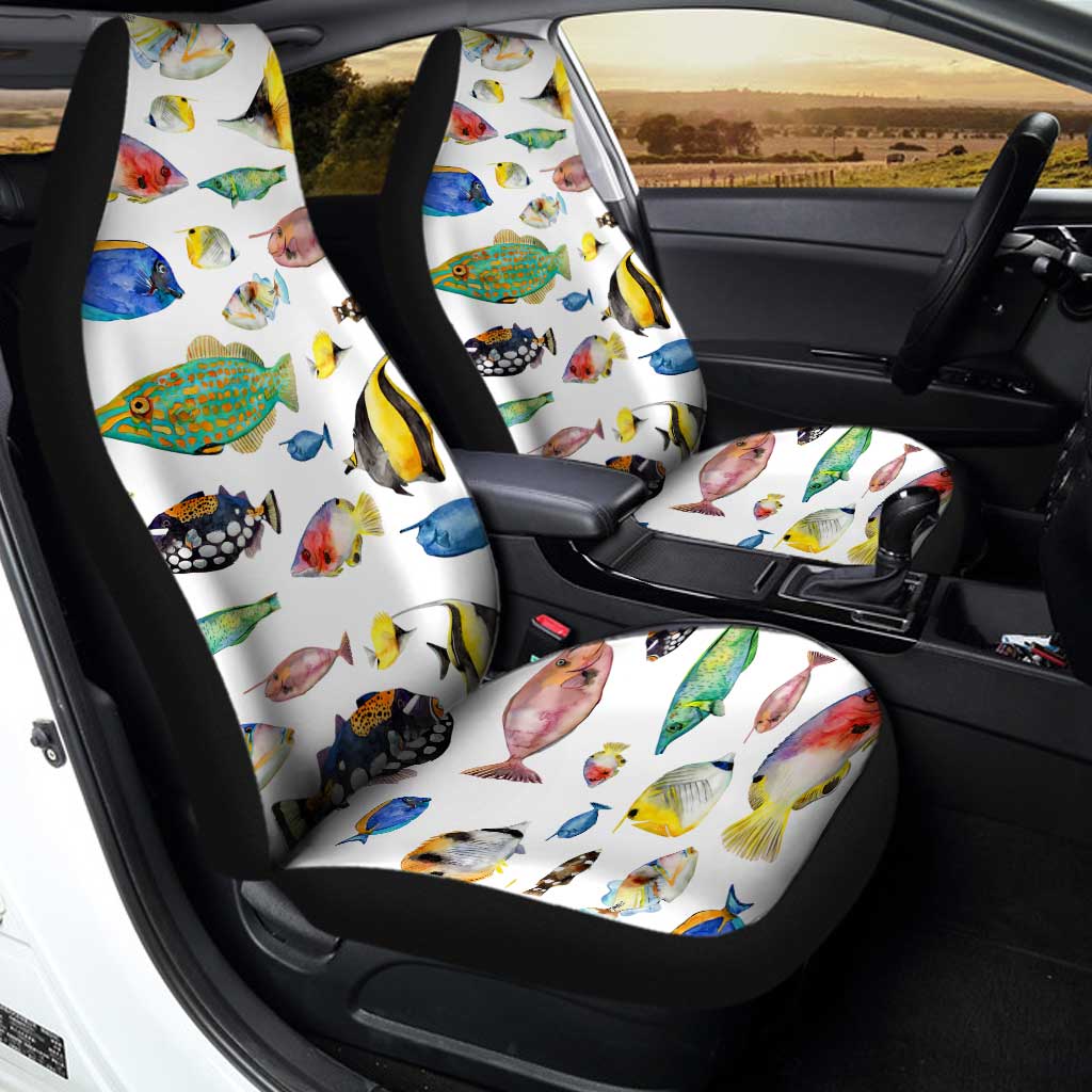 Saltwater Fish Car Seat Covers Custom Pattern Car Accessories - Gearcarcover - 2