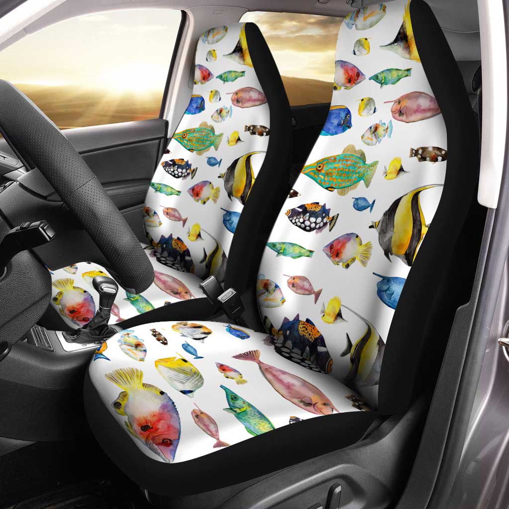 Saltwater Fish Car Seat Covers Custom Pattern Car Accessories - Gearcarcover - 1