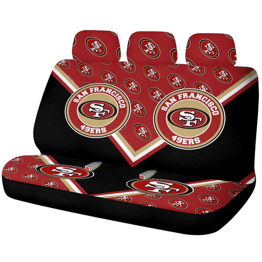San Francisco 49ers Car Back Seat Cover Custom Car Decorations For Fans - Gearcarcover - 1