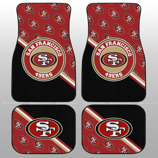 San Francisco 49ers Car Floor Mats Custom Car Accessories For Fans - Gearcarcover - 1