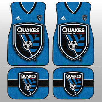 San Jose Earthquakes Car Floor Mats Custom Car Accessories For Fans - Gearcarcover - 1