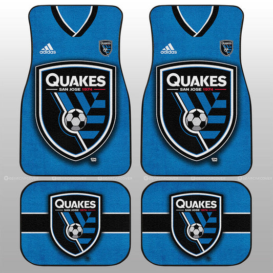 San Jose Earthquakes Car Floor Mats Custom Car Accessories For Fans - Gearcarcover - 1