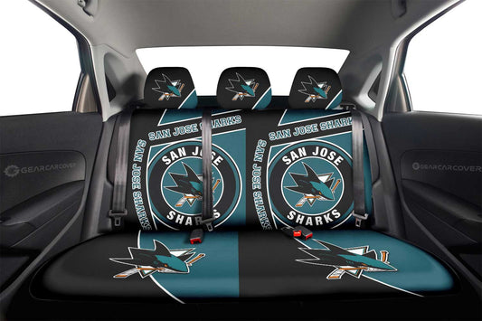 San Jose Sharks Car Back Seat Cover Custom Car Accessories For Fans - Gearcarcover - 2