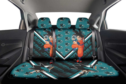 San Jose Sharks Car Back Seat Cover Custom Car Decorations For Fans - Gearcarcover - 2