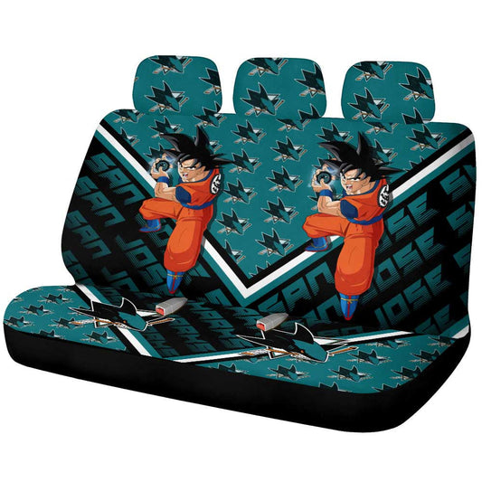 San Jose Sharks Car Back Seat Cover Custom Car Decorations For Fans - Gearcarcover - 1
