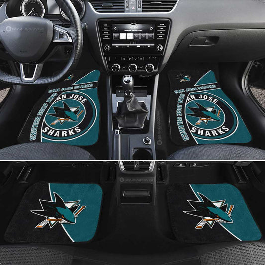 San Jose Sharks Car Floor Mats Custom Car Accessories For Fans - Gearcarcover - 2