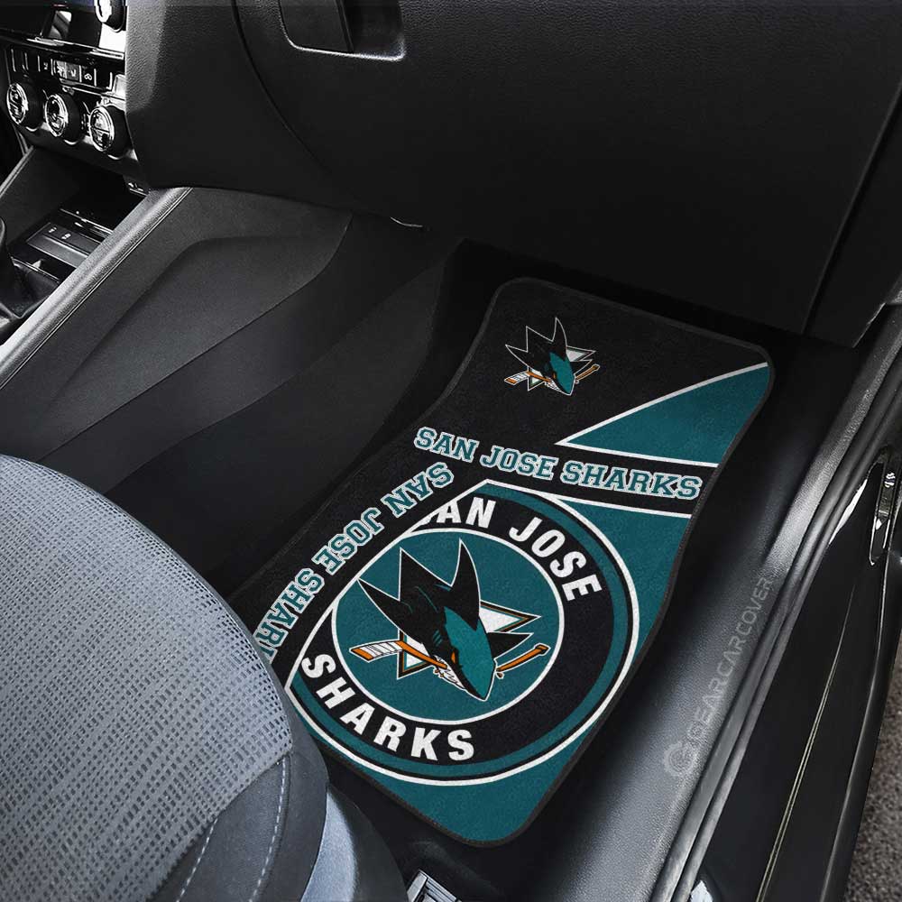 San Jose Sharks Car Floor Mats Custom Car Accessories For Fans - Gearcarcover - 3