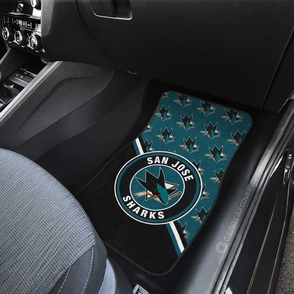 San Jose Sharks Car Floor Mats Custom Car Accessories For Fans - Gearcarcover - 3