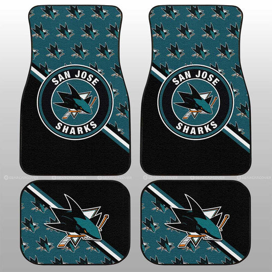 San Jose Sharks Car Floor Mats Custom Car Accessories For Fans - Gearcarcover - 1