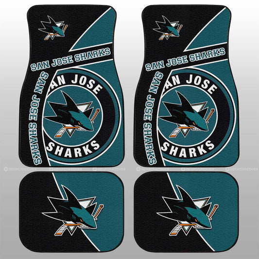 San Jose Sharks Car Floor Mats Custom Car Accessories For Fans - Gearcarcover - 1