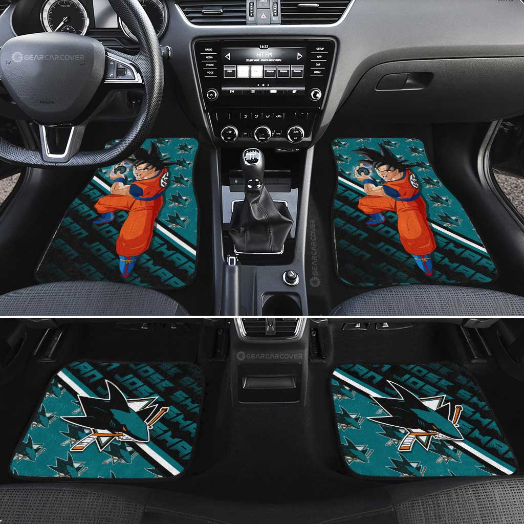 San Jose Sharks Car Floor Mats Custom Car Decorations For Fans - Gearcarcover - 2
