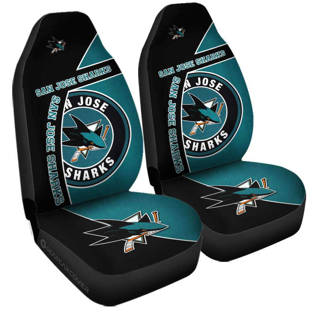 San Jose Sharks Car Seat Covers Custom Car Accessories For Fans - Gearcarcover - 3