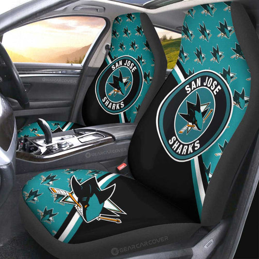 San Jose Sharks Car Seat Covers Custom Car Accessories For Fans - Gearcarcover - 2