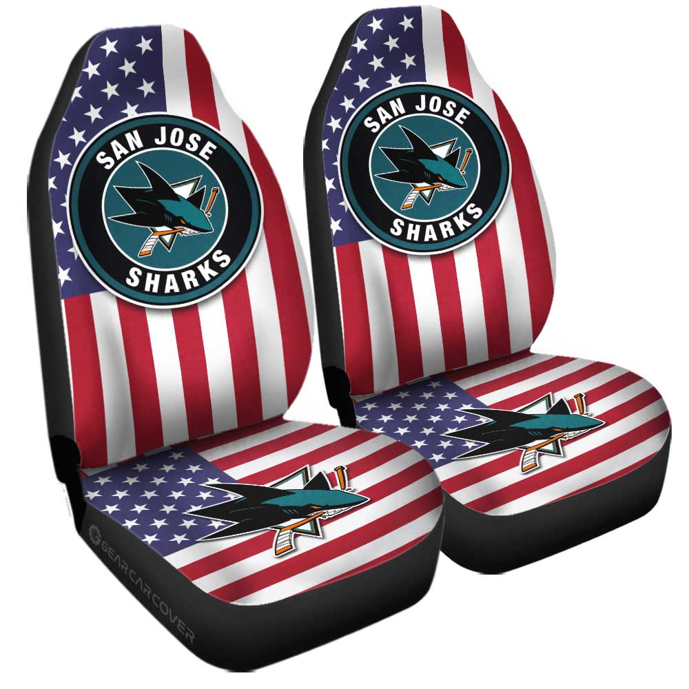San Jose Sharks Car Seat Covers Custom Car Accessories - Gearcarcover - 3