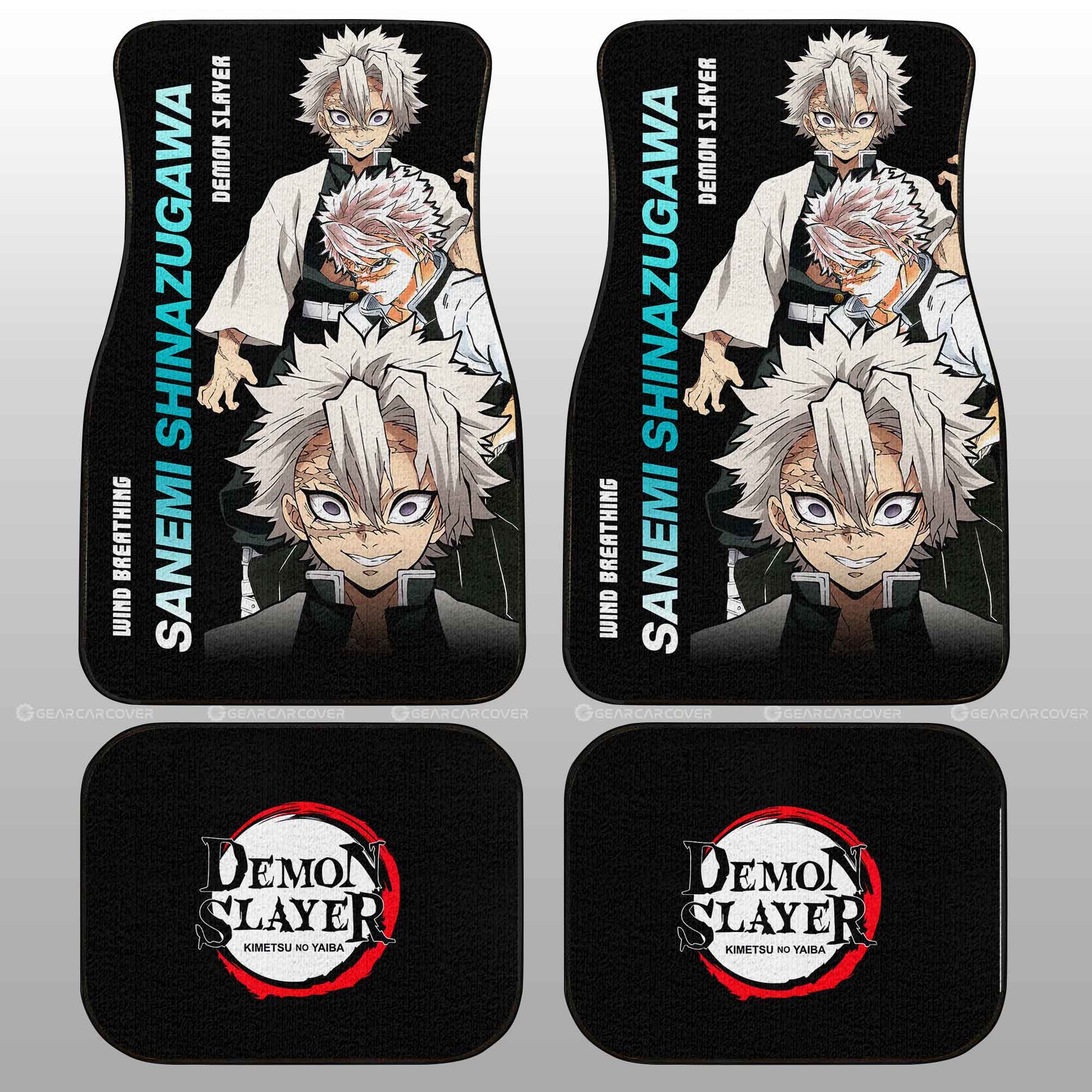 Sanemi Shinazugawa Car Floor Mats Custom Demon Slayer Anime - Gearcarcover - 2