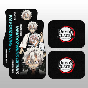 Sanemi Shinazugawa Car Floor Mats Custom Demon Slayer Anime - Gearcarcover - 1