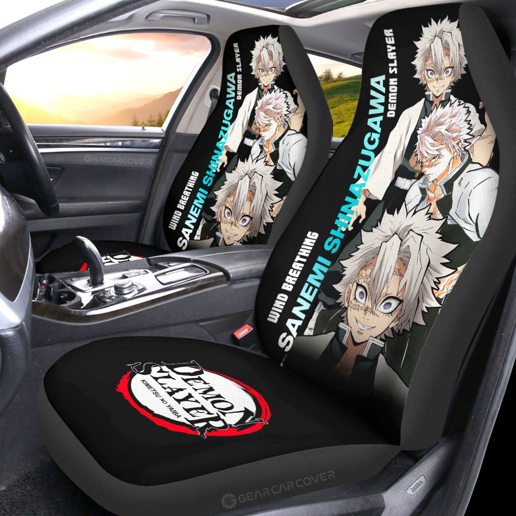 Sanemi Shinazugawa Car Seat Covers Custom Demon Slayer Anime - Gearcarcover - 2