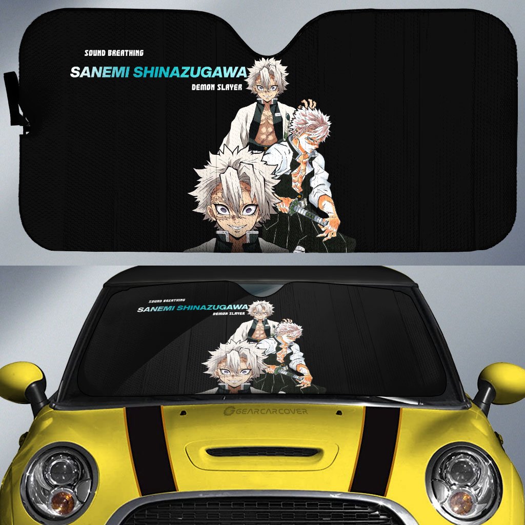 Sanemi Shinazugawa Car Sunshade Custom Demon Slayer Anime - Gearcarcover - 1