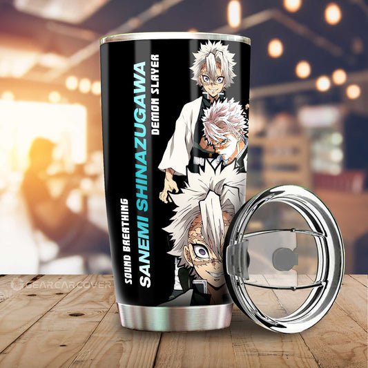 Sanemi Shinazugawa Tumbler Cup Custom Demon Slayer Anime - Gearcarcover - 2