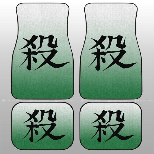 Sanemi Shinazugawa Uniform Car Floor Mats Custom Demon Slayer Anime Car Accessories - Gearcarcover - 2