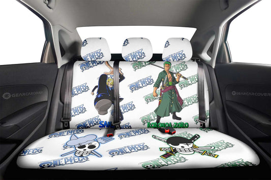 Sanji And Zoro Car Back Seat Cover Custom One Piece Anime - Gearcarcover - 2