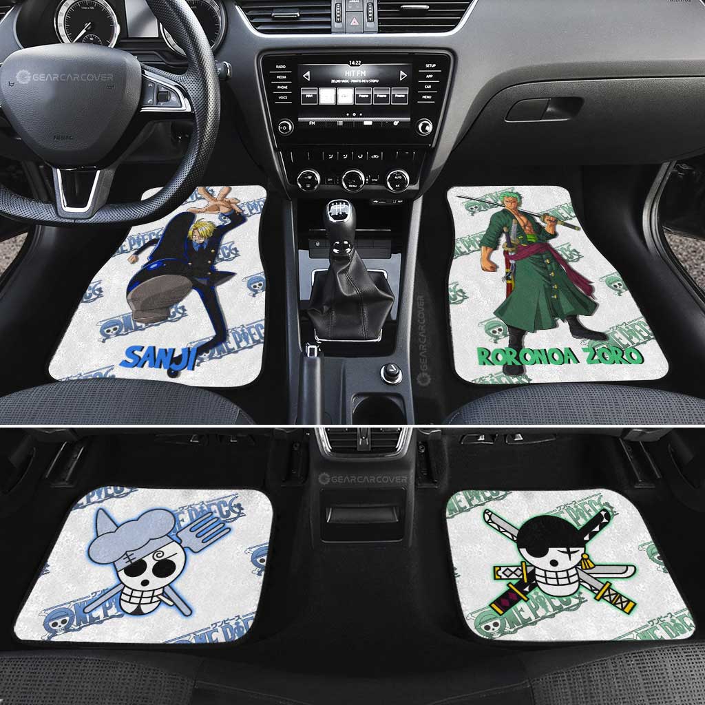 Sanji And Zoro Car Floor Mats Custom One Piece Anime - Gearcarcover - 2