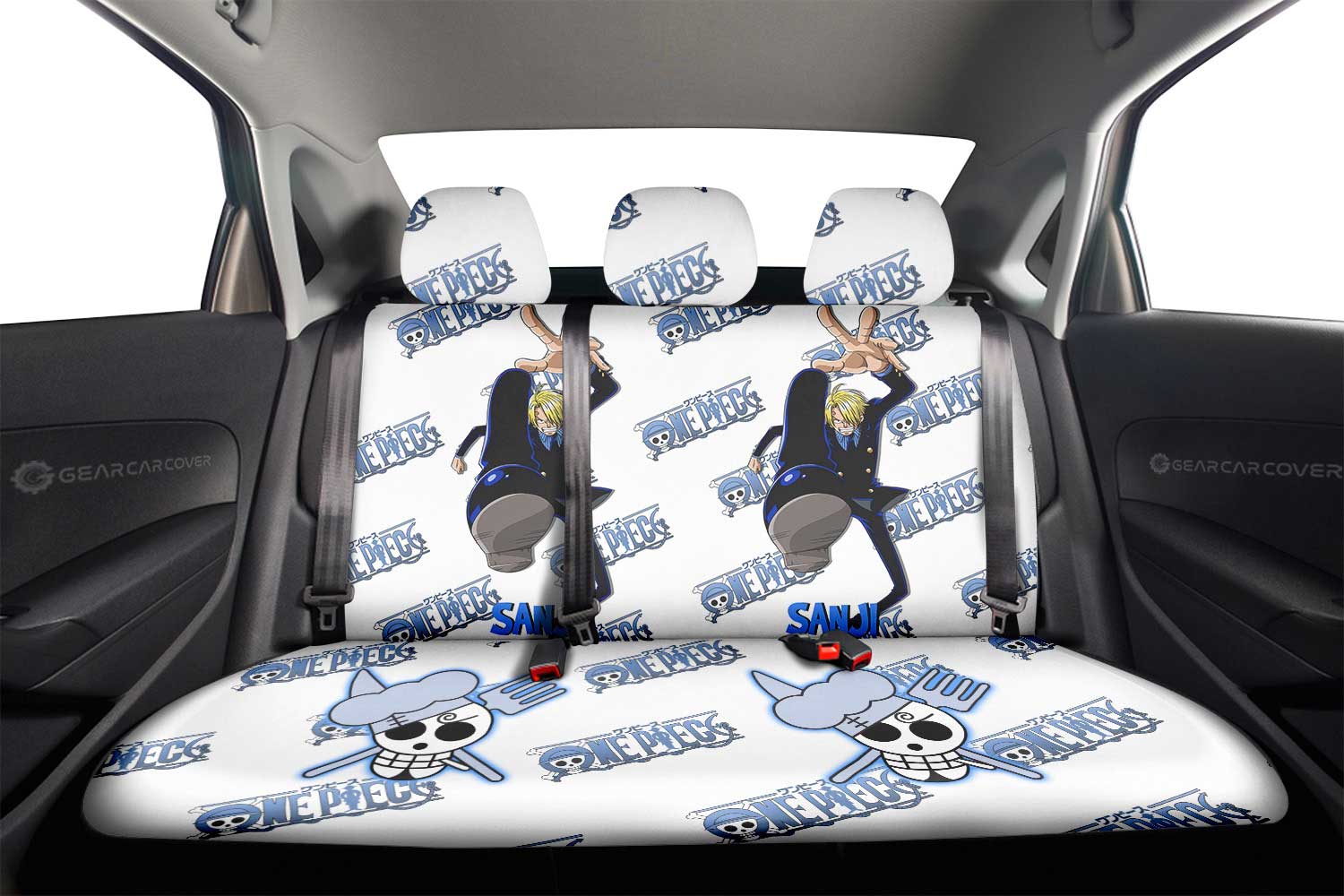 Sanji Car Back Seat Cover Custom One Piece Anime - Gearcarcover - 2