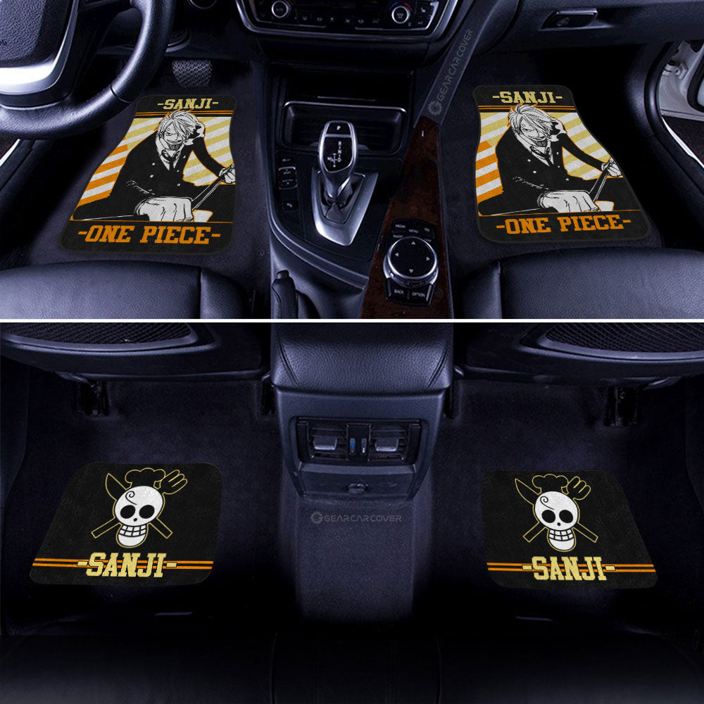 Sanji Car Floor Mats Custom One Piece Anime Car Accessories - Gearcarcover - 3